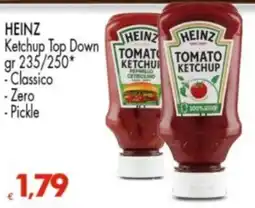 Despar HEINZ Ketchup Top Down Classico, Zero, Pickle offerta