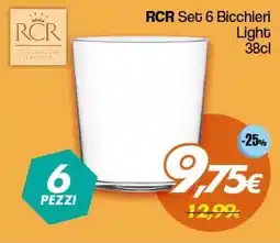 Franzy's RCR Set 6 Bicchieri Light offerta