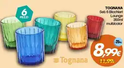 Franzy's TOGNANA Set 6 Bicchieri Lounge multicolor offerta
