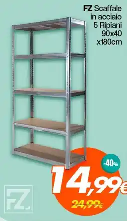 Franzy's FZ Scaffale in acciaio 5 Ripiani offerta