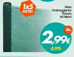 Franzy's Rete Ombreggiante Rotolo 1x5 Metri offerta