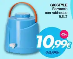 Franzy's GIOSTYLE Borraccia con rubinetto offerta