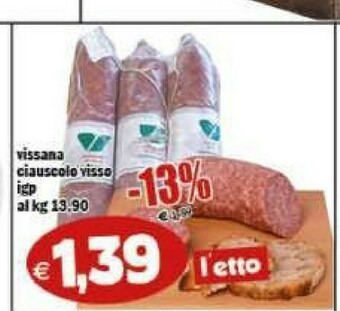 Il Castoro Supermercati Salame offerta