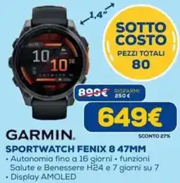 DIMOStore Garmin sportwatch fenix 8 47mm offerta