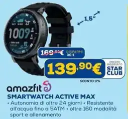 DIMOStore Amazfit smartwatch active max offerta