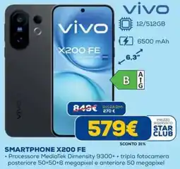 DIMOStore Vivo SMARTPHONE X200 FE offerta