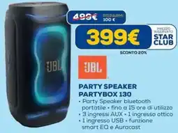 DIMOStore JBL Party speaker partybox 130 offerta