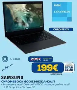 DIMOStore SAMSUNG CHROMEBOOK GO XE340XDA-KA1IT offerta