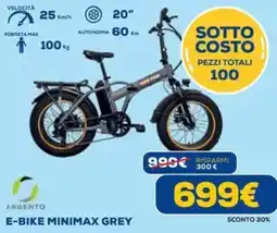 DIMOStore Argento e-bike minimax grey offerta