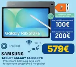 DIMOStore Samsung tablet galaxy tab S10 FE offerta