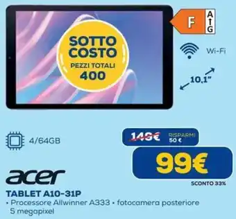 DIMOStore acer TABLET A10-31P offerta