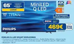 DIMOStore PHILIPS MINILED Q-LED SMART 65MLED820 offerta