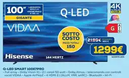 DIMOStore Hisense Q-LED SMART 100E7PRO offerta