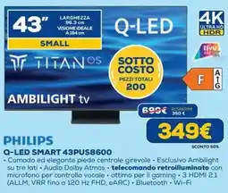 DIMOStore PHILIPS Q-LED SMART 43PUS8600 offerta
