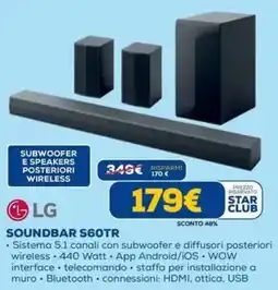 DIMOStore LG SOUNDBAR S60TR offerta