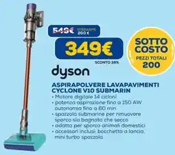 DIMOStore Dyson aspirapolvere lavapavimenti cyclone V10 submarin offerta