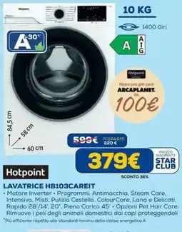 DIMOStore Hotpoint LAVATRICE HB103CAREIT offerta