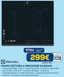 DIMOStore Electrolux PIANO COTTURA A INDUZIONE CIL63443 offerta