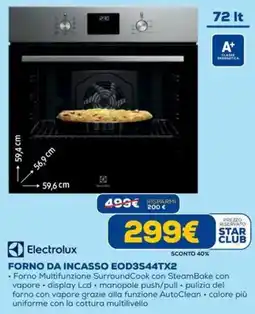 DIMOStore Electrolux FORNO DA INCASSO EOD3S44TX2 offerta