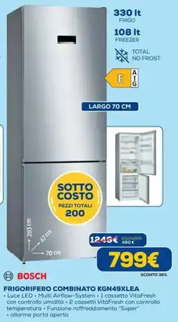 DIMOStore BOSCH FRIGORIFERO COMBINATO KGN49XLEA offerta