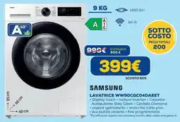 DIMOStore SAMSUNG LAVATRICE WW90CGC04DAEET offerta