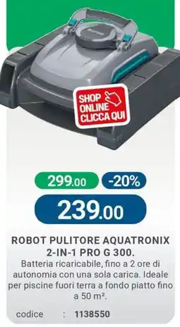 Cfadda Robot pulitore aquatronix 2-in-1 pro offerta