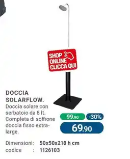 Cfadda Doccia Solarflow offerta