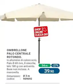 Cfadda Ombrellone palo centrale rotondo offerta