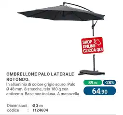 Cfadda Ombrellone palo laterale rotondo offerta