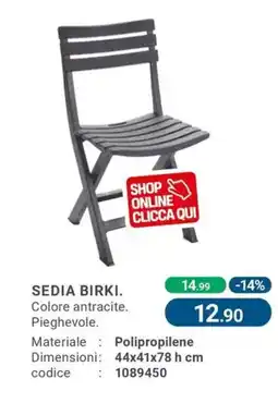 Cfadda Sedia birki offerta