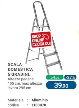 Cfadda Scala domestica 5 gradini offerta