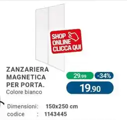 Cfadda Zanzariera magnetica per porta offerta
