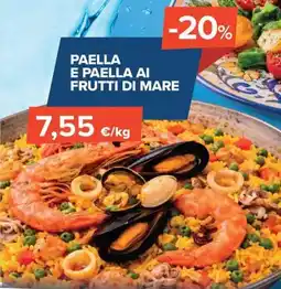 Sapore di Mare Paella e paella ai frutti di mare offerta