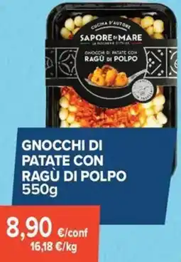 Sapore di Mare Gnocchi di patate con ragù di polpo offerta
