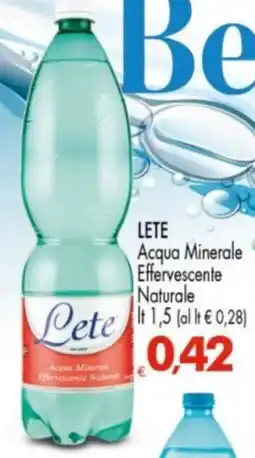 Despar LETE Acqua Minerale Effervescente Naturale offerta