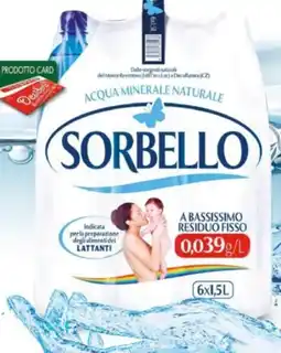 Despar SORBELLO Acqua Minerale Naturale offerta