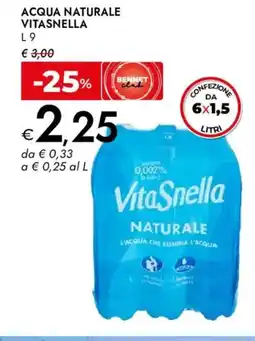 Bennet Acqua naturale VITASNELLA offerta
