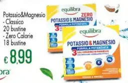 Despar equilibra Potassio&Magnesio Classico 20 bustine, Zero Calorie 18 bustine offerta