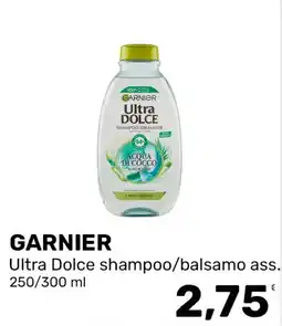 Iper Tosano GARNIER Ultra Dolce shampoo/balsamo ass. offerta