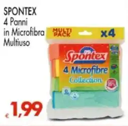 Despar SPONTEX 4 Panni in Microfibra Multiuso offerta