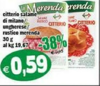 Il Castoro Supermercati Salame milano offerta