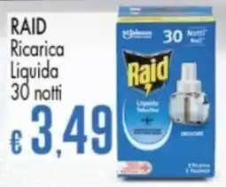 Despar RAID Ricarica Liquida 30 notti offerta