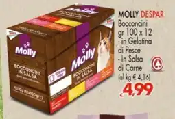 Despar MOLLY DESPAR Bocconcini, in Gelatina di Pesce, in Salsa di Carne offerta