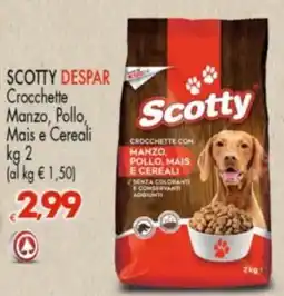 Despar SCOTTY DESPAR Crocchette Manzo, Pollo, Mais e Cereali offerta