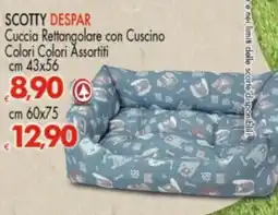 Despar SCOTTY DESPAR Cuccia Rettangolare con Cuscino offerta