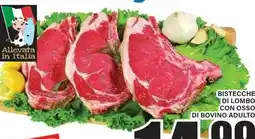 DEM Bistecche di lombo con osso di bovino adulto offerta