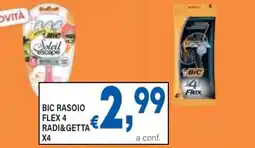 DEM Bic rasoio flex 4 radi&getta x4 offerta