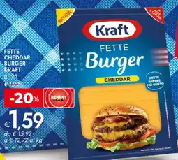 Bennet Fette cheddar burger KRAFT offerta