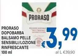 DEM Proraso dopobarba balsamo pelle sensibili/lozione rinfrescante offerta