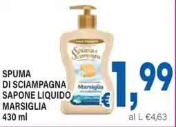 DEM Spuma di sciampagna sapone liquido marsiglia offerta